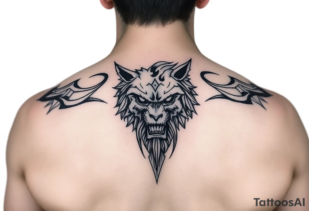 half tattoo tattoo idea