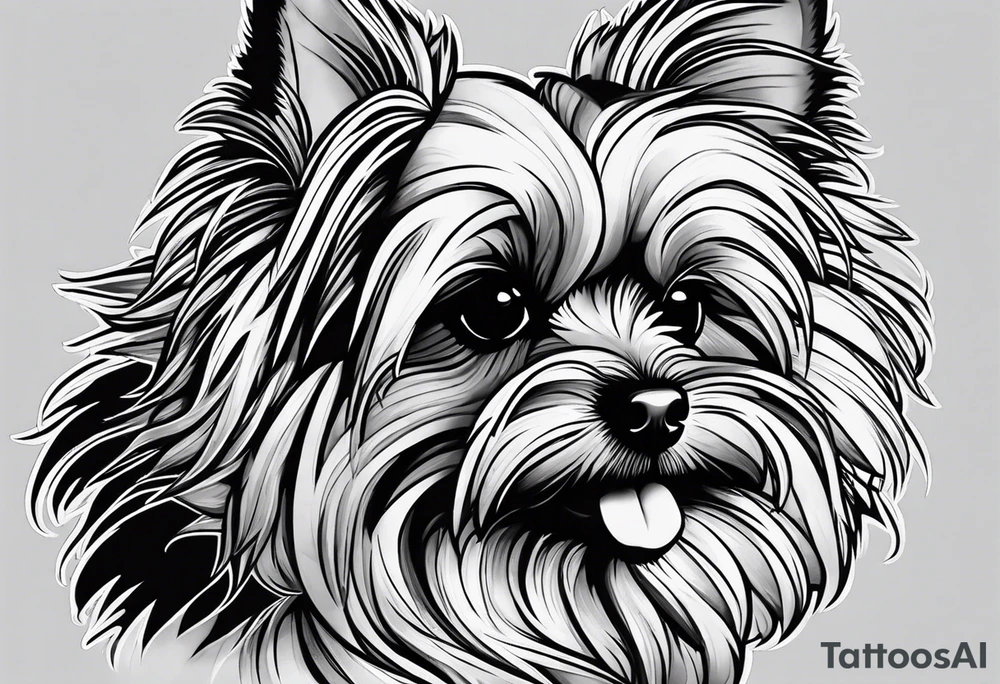 yorkie tattoo idea