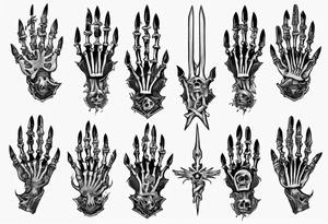 Razor fingers
Skeletal tattoo idea