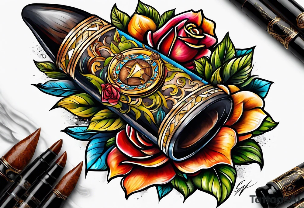 Cigar Life tattoo idea