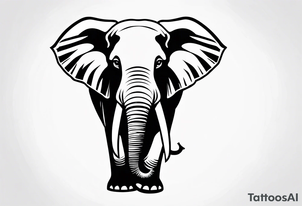 Majestic Elephant tattoo idea