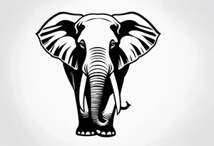 Majestic Elephant tattoo idea
