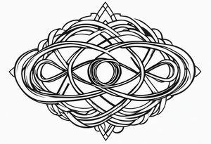 The phrase TB5 surrounded by double infinity symbol tattoo idea