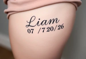 Liam 
07/20/26 tattoo idea