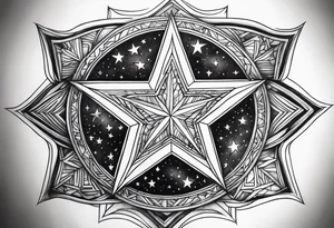 A star in the sky tattoo idea