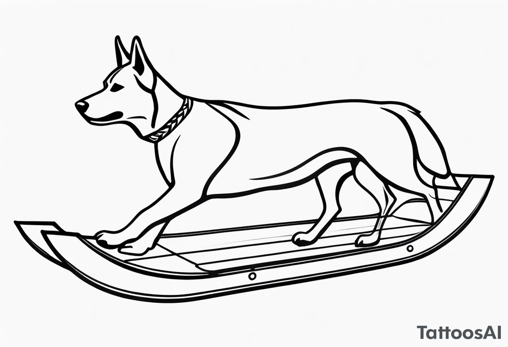dog sled tattoo idea