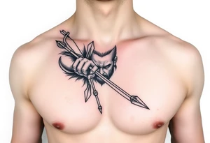 archer with arrows tattoo idea