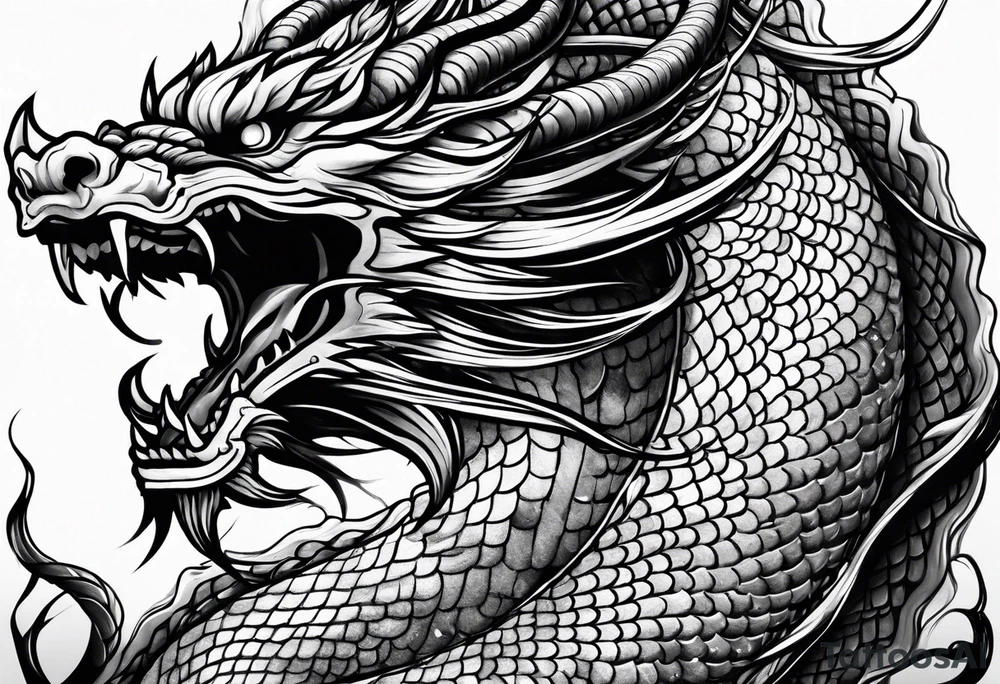 Japanese dragon tattoo idea