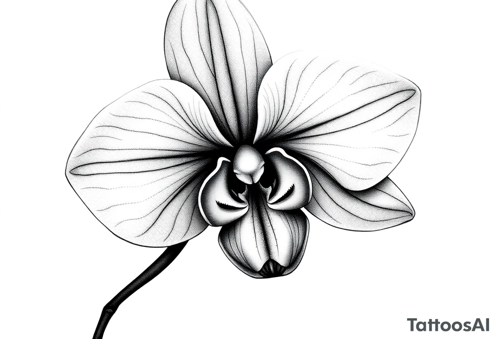 Small orchid tattoo idea