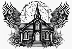 Witchcraft church addiction jail mom farm  cancer zodiac 69 broken blessed lost tattoo idea