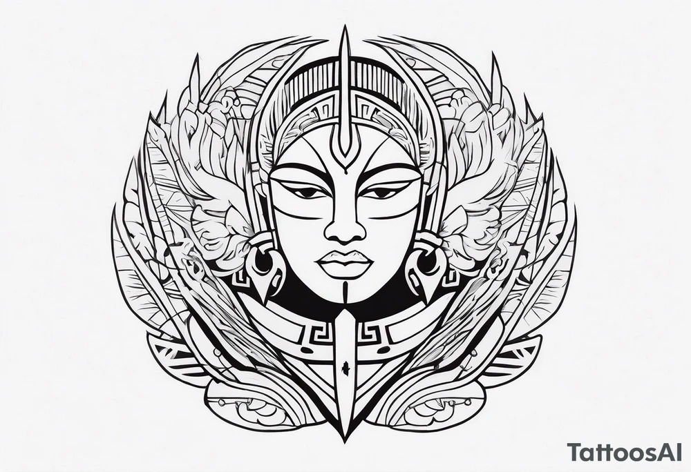 Polynesian minimal neck  tattoo tattoo idea