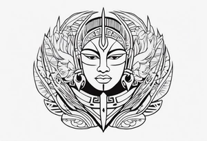 Polynesian minimal neck  tattoo tattoo idea