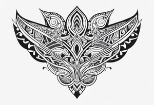 Maori back and neck tattoo design tattoo idea