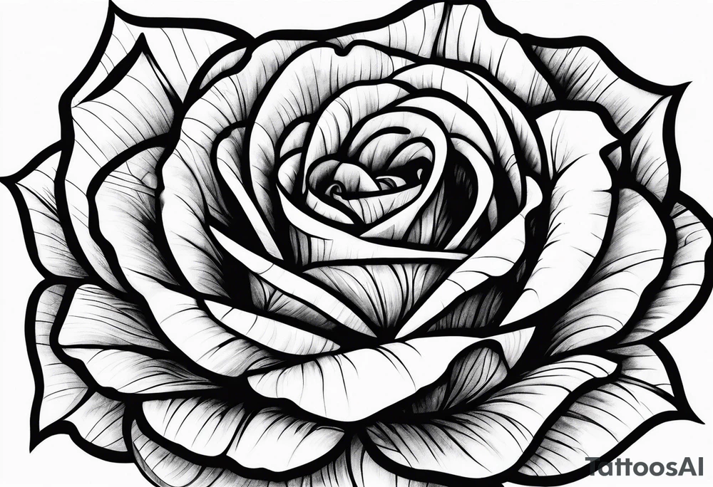 Rose pedals tattoo idea