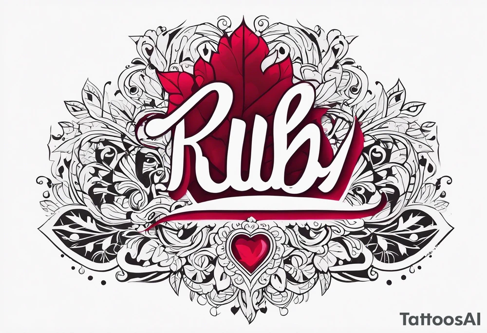 Ruby 🐾 tattoo idea