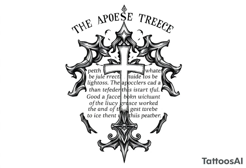 The Apostles Creed tattoo idea