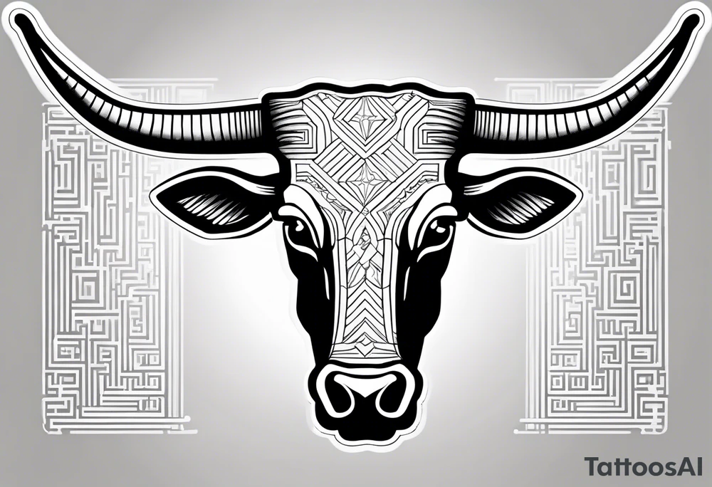 cybersigilism mean Longhorn with state of texas behind it 
With “512” on top of head tattoo idea