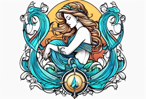 Aquarius
sign tattoo idea