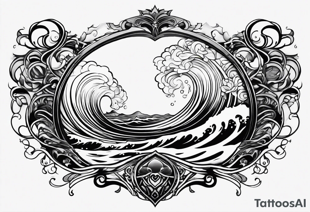 Love, infinity, soul, 2012, tidal wave tattoo idea