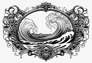 Love, infinity, soul, 2012, tidal wave tattoo idea