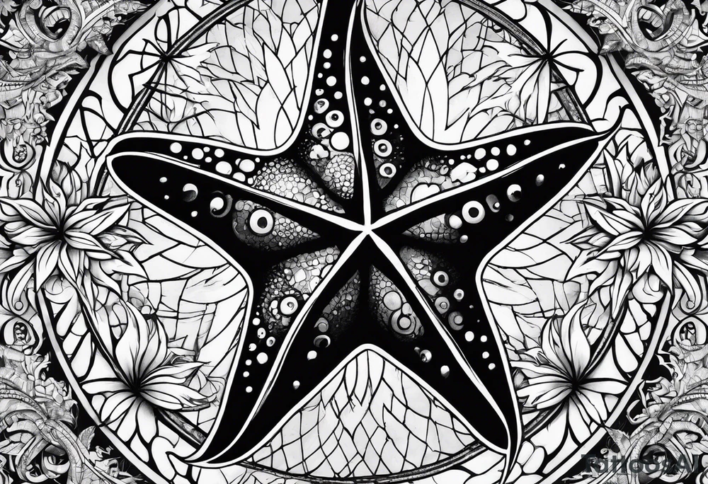 Punkrock starfish tattoo idea