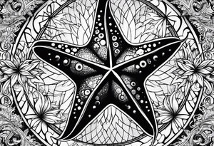 Punkrock starfish tattoo idea