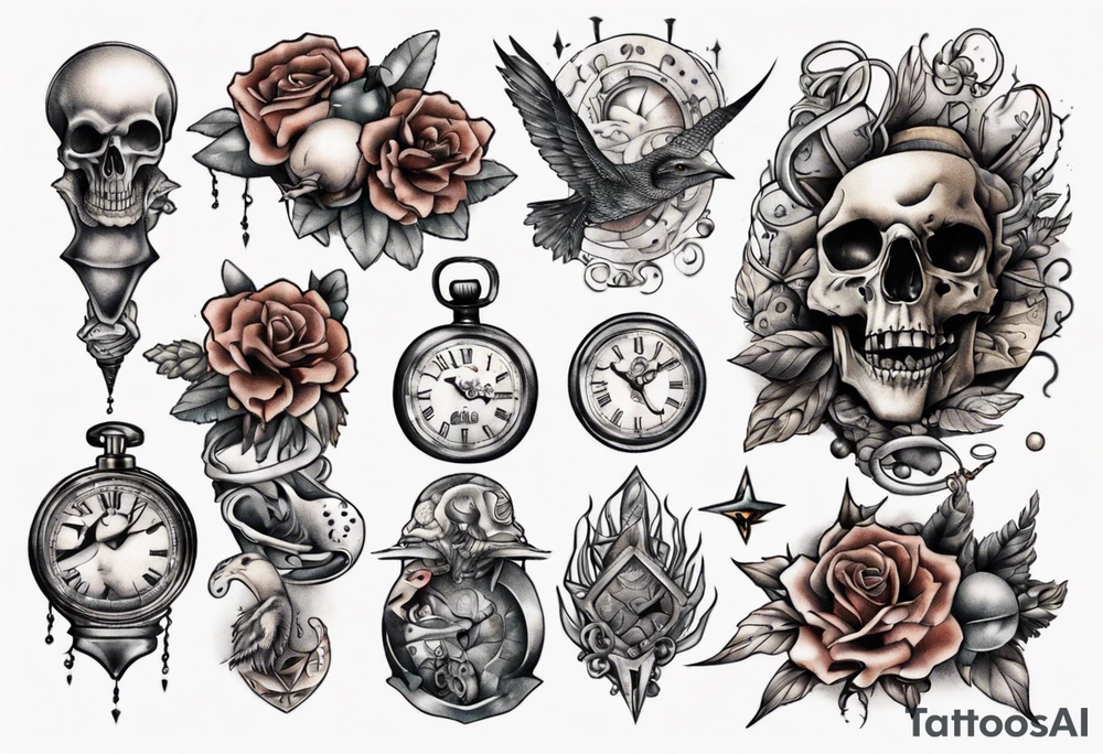 lost in time tattoo idea