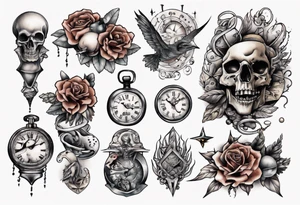 lost in time tattoo idea