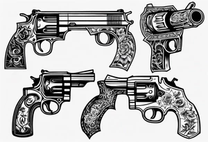 guns tattoo idea
