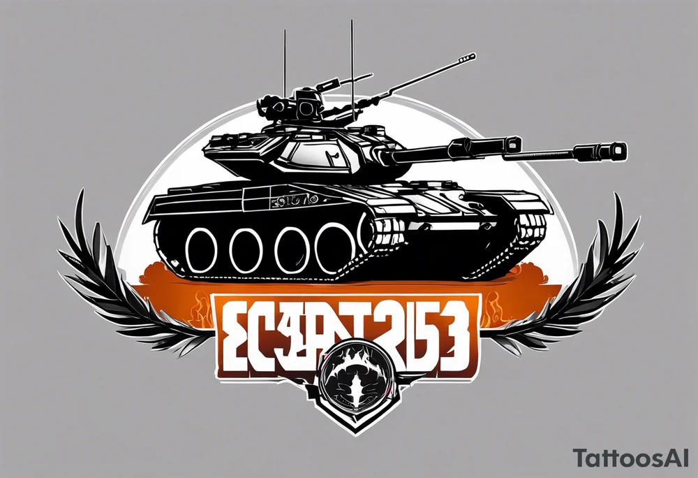 Small to medium sized tattoo of a halo 3 scorpion tank. Make sure you use the actual design of the halo 3 tank. Have the tank trampling over the word "everything" in the halo 3 font. Add the text word 'everything' to the bottom tattoo idea