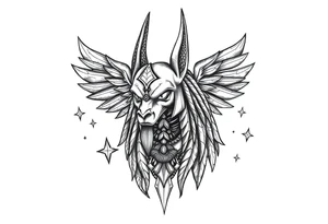 anubis,stars tattoo idea