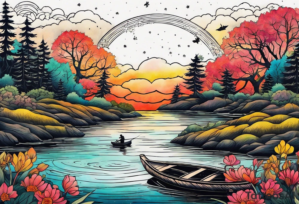 Last of Us firefly tattoo that incorporates Pride colors. No characters! tattoo idea