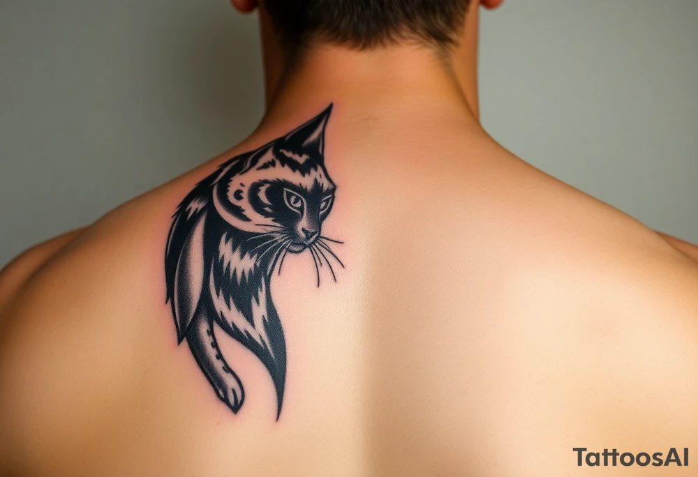 Black Cat tattoo idea