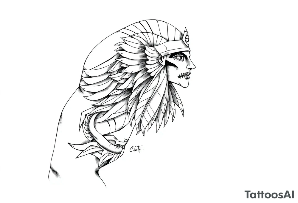 Egyptian theme tattoo idea