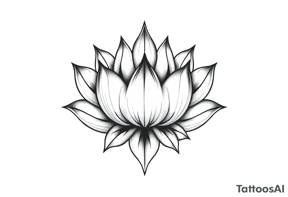 Lotus flower tattoo idea