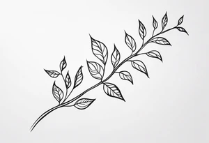 A vine stem wrapping around tattoo idea