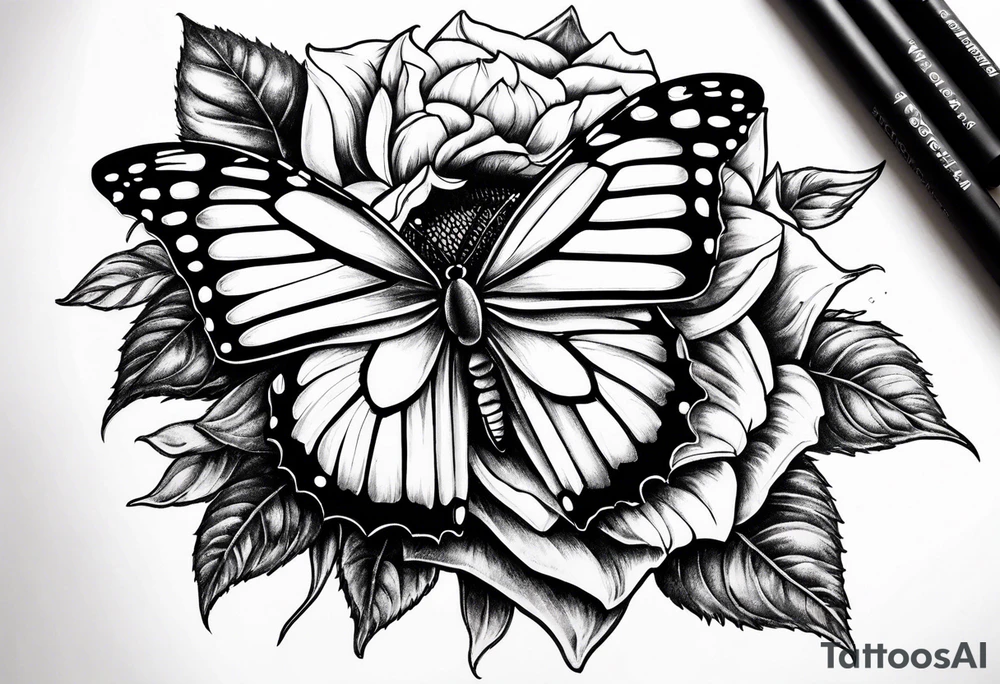 Butterfly, sunflower, camera, book, flower rose tattoo idea Butterfly, sunflower, camera, book, flower rose tattoo idea