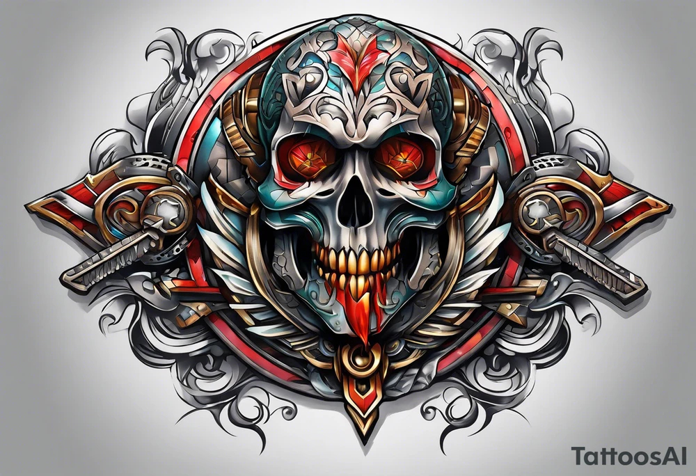 Knife tattoo idea