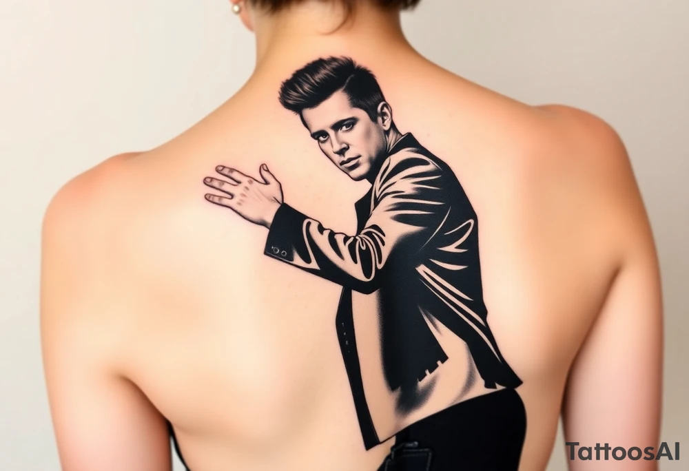 Rick Astley Never Gonna Give You Up Dance Pose tattoo idea