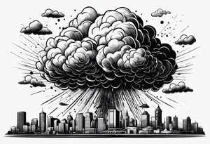 first atom bomb explosion tattoo idea