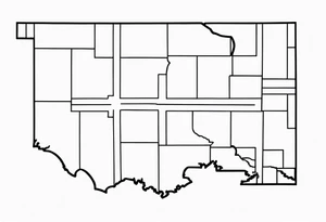 Simple oklahoma outline tattoo idea