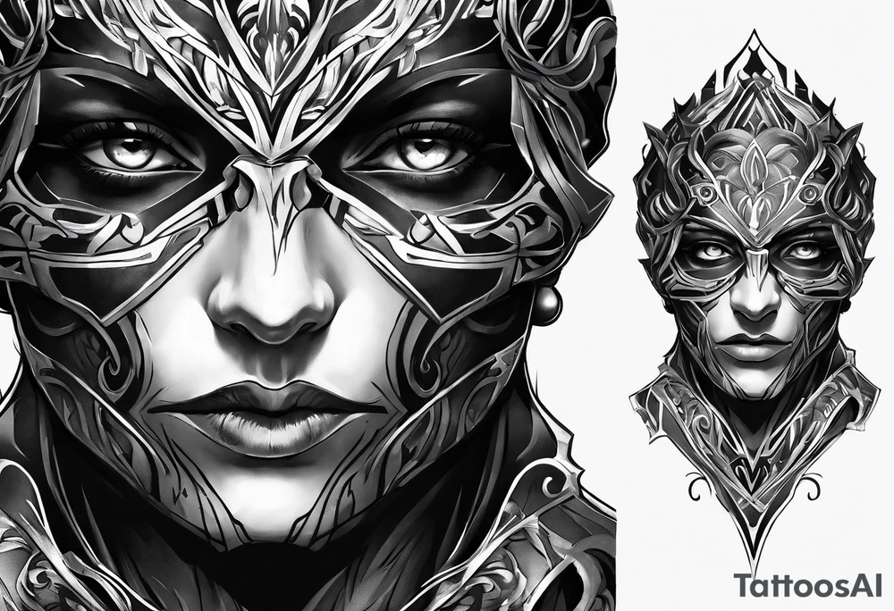 Art from dishonored game on hand tattoo idea