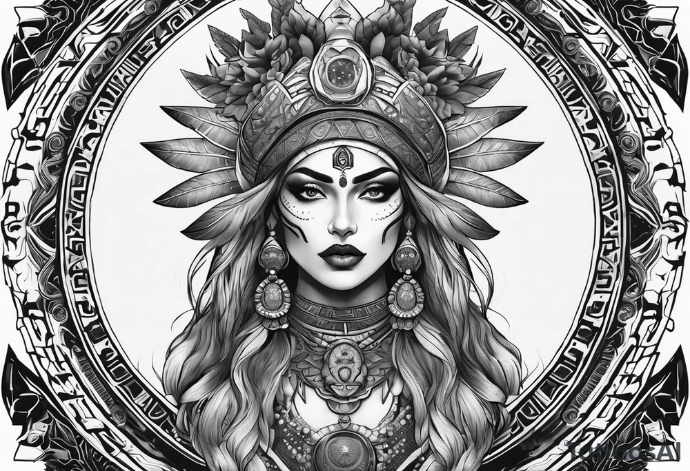 kali ma, alien goddess, valkrye, aries, pirate, divine feminine, zenza resonance, pachamama, lotus azul, blank panther, eagle, skull, 5D, nueva gaya, dna 12 tattoo idea