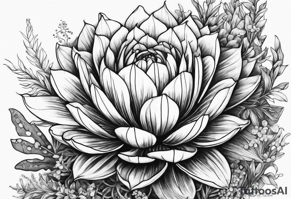 Ocean plant life tattoo idea