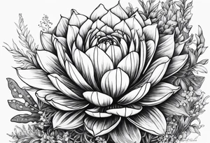Ocean plant life tattoo idea