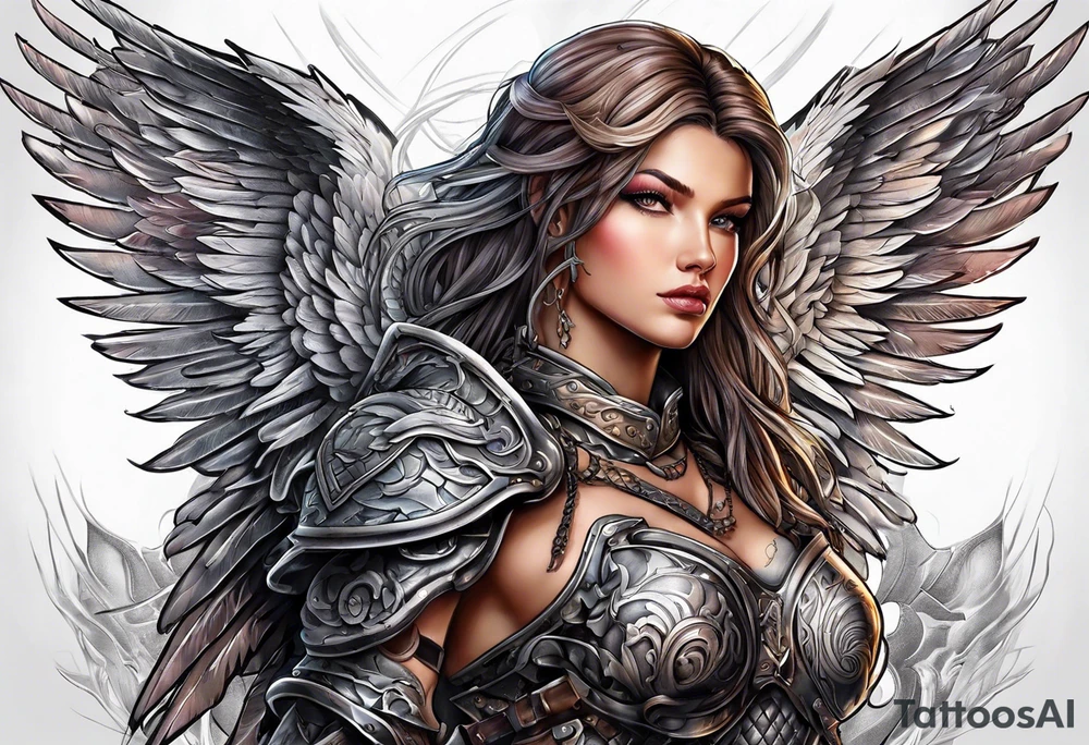 Warrior Angel tattoo idea