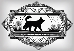 animals footprints tattoo idea
