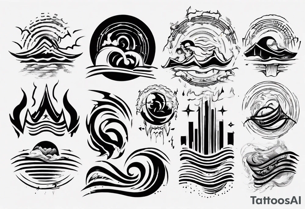 god is in the soundwaves tattoo idea