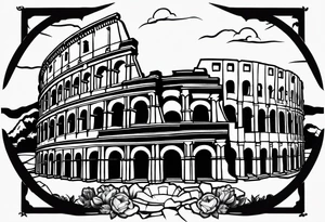 Roman coliseum tattoo idea