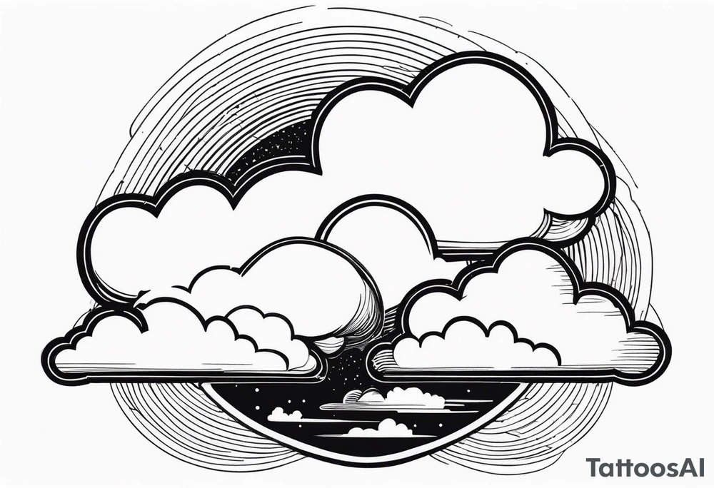 Head in the clouds tattoo idea